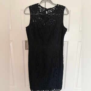 Elegant Little Black Lace Dress
